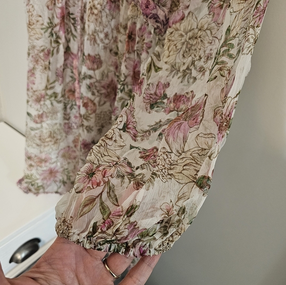 Johnny Was Floral Sheer Dress size small - Picture 9 of 11
